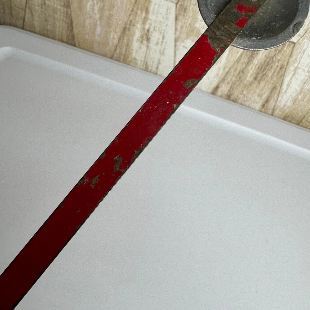 Antique Ice Thumper Breaker Red Primitive Kitchen Tool 10.5